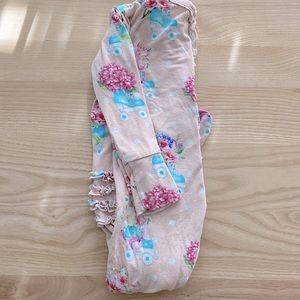 Posh Peanut ruffled footie pajamas